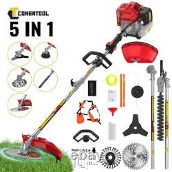 5-in-1 52cc 2 Stroke Petrol Strimmer Brush Cutter Hedge Trimmer Easy Start 2500W