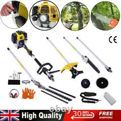 5 in 1 52cc Hedge Trimmer Multi Tool Petrol Strimmer BrushCutter Garden Chainsaw