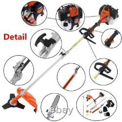 5 in 1 52cc Petrol Hedge Trimmer Chainsaw Brush Cutter Pole Saw Outdoor Tools