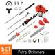 5-in-1 52cc Petrol Strimmer Brush Cutter Garden Grass Line Trimmer 2-stroke Tool