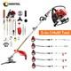 5-in-1 Backpack Lawn Mower 2 Stroke Brush Cutter Weed Wacker Grass Trimmer Hedge