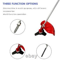 5 in 1 Garden Hedge Trimmer Petrol Strimmer Chainsaw Brushcutter Multi Tool 52CC