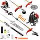 5 In 1 Garden Multi Tool 52cc Petrol Hedge Trimmer Chainsaw Strimmer 2-stroke Uk
