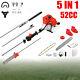 5 In 1 Garden Multi Tool 52cc Petrol Hedge Trimmer Chainsaw Strimmer Brushcutter