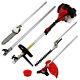 5 In 1 Garden Multi Tool Petrol Hedge Trimmer 52cc Chainsaw Strimmer Brushcutter