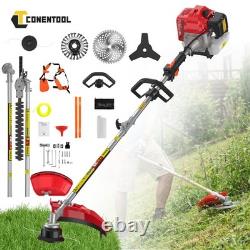 5 in 1 Heavy Duty Hedge Trimmer Multi Tool Petrol Strimmer Brush Cutter Garden