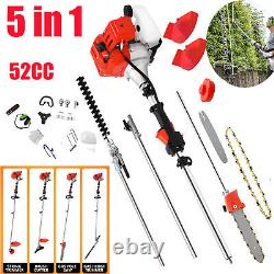 5-in-1 Multi-Functional Trimming Tools Garden Gas Hedge Trimmer 52CC Weed Eater