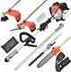 5 In 1 Petrol Brush Cutter Grass Trimmer Garden Multi Tool With Extension Pole
