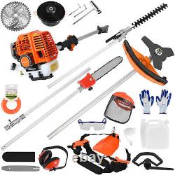 5-in-1 Petrol Garden Multi Tool 52CC Strimmer Brushcutter Hedge Trimmer Chainsaw