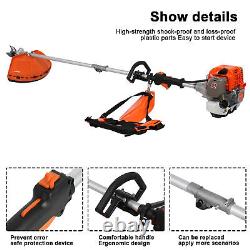 5-in-1 Petrol Garden Multi Tool 52CC Strimmer Brushcutter Hedge Trimmer Chainsaw