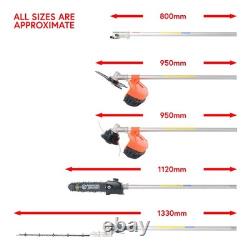 5 in 1 Petrol Garden Tool Brush Cutter, Grass Trimmer, Chainsaw, Hedge Trimmer