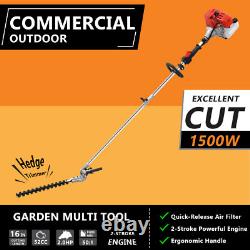 5-in-1 Petrol Strimmer 52cc Brush Cutter Garden Grass Line Trimmer 2-Stroke NEW