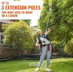 5 in 1 Petrol Strimmer Garden Multi Tool 52cc Hedge Trimmer Chainsaw Brushcutter