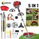 5-in-1 Petrol Strimmer Long Reach Multi Functional Garden Tool Brush Cutter 52cc