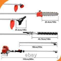 5 in 1 Weed Eater Gas Powered, 52CC Gas Weed Wacker, Brush Cutter Grass Trimmer