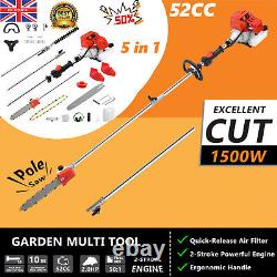 5 in 1 Weed Eater Gas Powered, 52CC Gas Weed Wacker, Brush Cutter Grass Trimmer UK