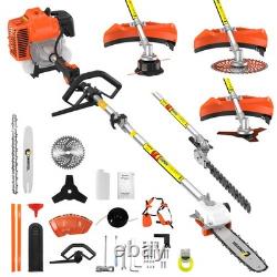 5in1 Hedge Trimmer Chainsaw 3T Cutter MultiTool Petrol Strimmer BrushCutter UK