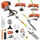 5in1 Hedge Trimmer Chainsaw 3t Cutter Multitool Petrol Strimmer Brushcutter Uk
