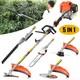 5in 1 Petrol Strimmer 52cc Multi Function Garden Tool Brush Cutter Grass Trimmer