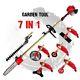 62cc 2stroke Engine 7 In 1 Brush Cutter Grass Hedge Trimmer Weed Wacker Pole Saw
