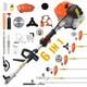 6 In 1 Petrol Brush Cutter Strimmer Grass Trimmer Garden Chainsaw 52cc 2 Stroke