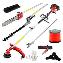6in1 Multi Tool Petrol Brushcutter Grass Line Hedge Trimmer Pruner + Spool