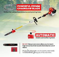 All-in-One Petrol Garden Tool Pruner, Brush Cutter, and More with Free Toolkit