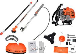 BP52-S8 2 in 1 Petrol Back Pack Brush Cutter/Strimmer/Grass Trimmer Kit with Pow