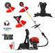 Bu-ko 52cc Backpack Petrol Strimmer, Brush Cutter 3t Blade, 40t Blade