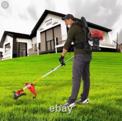 BU-KO 52cc Backpack Petrol Strimmer, Brush Cutter 3t Blade, 40t Blade