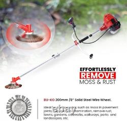 BU-KO 52cc Petrol Strimmer Garden Tool Including String Trimmer, Brush Cutter w