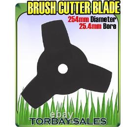 Brush Cutter Blade Strimmer Metal Disc 254mm 25.4mm Bore Petrol 3 Tooth 10