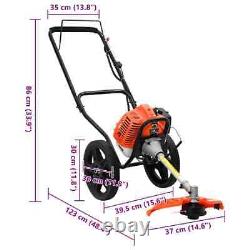 Brush Cutter with Wheels Orange 52 cc 1.45 kW grass trimmer TANBURO