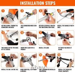 CONENTOOL 52cc 3 in 1 Petrol Brush 2 Stroke Adjustable Cutter Garden Patio Home
