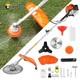 Conentool 52cc Petrol Brush Cutter Strimmer 3 In 1 Heavy Duty For Weeds Brambles