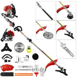 CONENTOOL 5-in-1 Petrol Strimmer 52cc Hedge Trimmer Chainsaw 2-Stroke Multi Tool