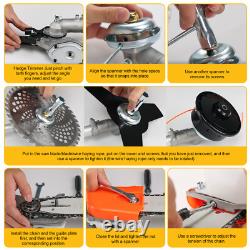 CONENTOOL 5-in-1 Petrol Strimmer Garden 2-stroke Brush Cutter Grass Line Trimmer