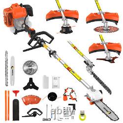 CONENTOOL Multi Function Garden Tool 5in1 Petrol Strimmer Brush Cutter Chainsaw