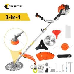 CONENTOOL Petrol Grass Trimmer, Brushcutter Hedge Row Strimmer 52cc 2 Stroke