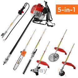 CONENTOOL Petrol Strimmer 52cc Brush Cutter Garden Grass Line Trimmer 2-Stroke