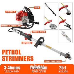 CONENTOOL Petrol Strimmer 52cc Brush Cutter Garden Grass Line Trimmer 2-Stroke