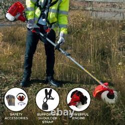 Cordless Hedge Trimmer Long Reach 5 in 1 Multi Tool Petrol Cutter 52cc 1.6KW