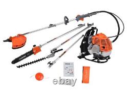 ESkde 52cc Petrol Backpack Multi Tool 5in1 Strimmer Brush Cutter Hedge Chainsaw