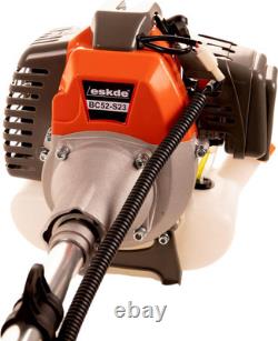 ESkde 52cc Petrol Garden Brush Cutter Strimmer Line Trimmer Kit 2 Stroke Petrol