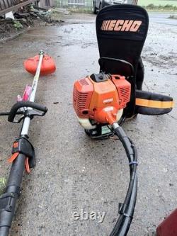 Echo backpack brushcutter stihl oil cord very tidy little used