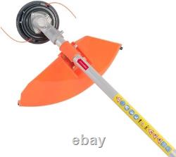 Efficient Gas Powered Backpack Brush Cutter with Padded Shoulder Straps