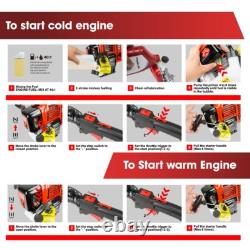 Excel 52cc Petrol 5 in 1 Garden Multi Tool 3 in 1 Leaf Blower Wheelbarrow