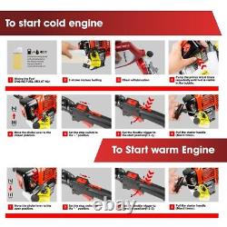 Excel 52cc Petrol 5 in 1 Multi Tool Pole Saw Brush Cutter Engine Oil & Fuel Can