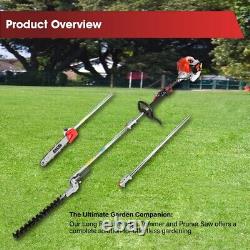 Excel 52cc Petrol 5 in 1 Multi Tool Pole Saw Brush Cutter Engine Oil & Fuel Can