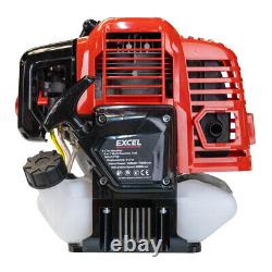 Excel 52cc Petrol 5 in 1 Multi Tool Pole Saw Brush Cutter Engine Oil & Fuel Can